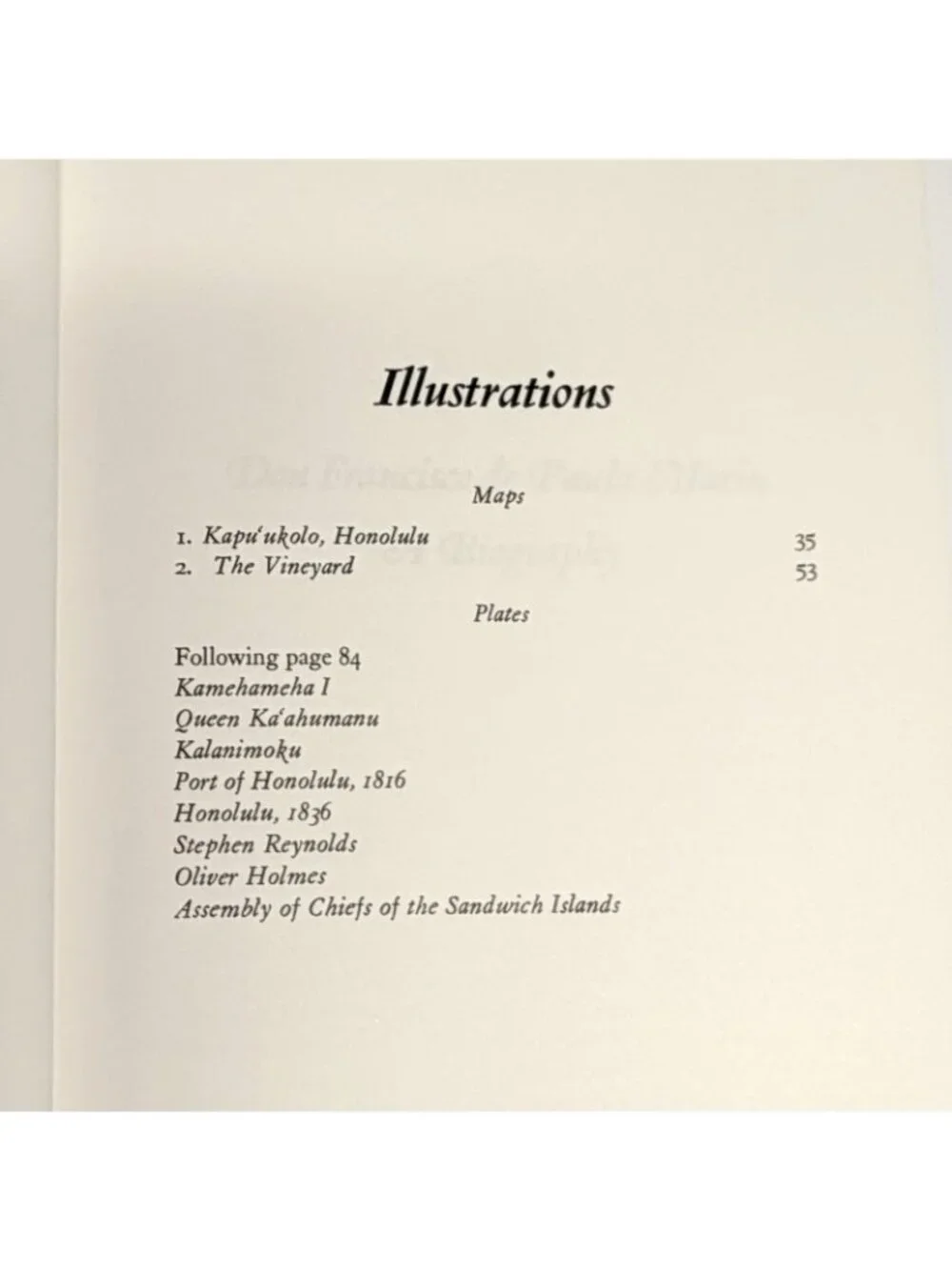Don Francisco de Paula Marin Biography Letters and Journal 1973 Hawaiian History